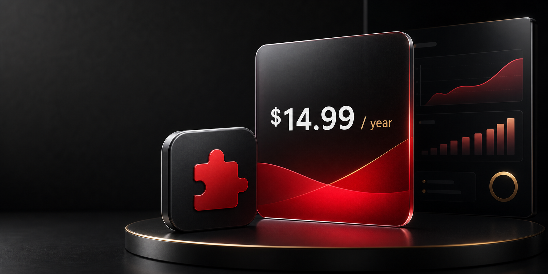 Carte premium indiquant le prix annuel de ResumeTub